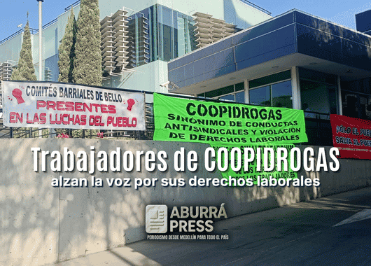 Trabajadores de COOPIDROGAS vuelven a las calles para exigir respeto por sus derechos laborales