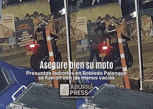 Intentaron robar una motocicleta en Robledo Palenque, pero no lograron encenderla