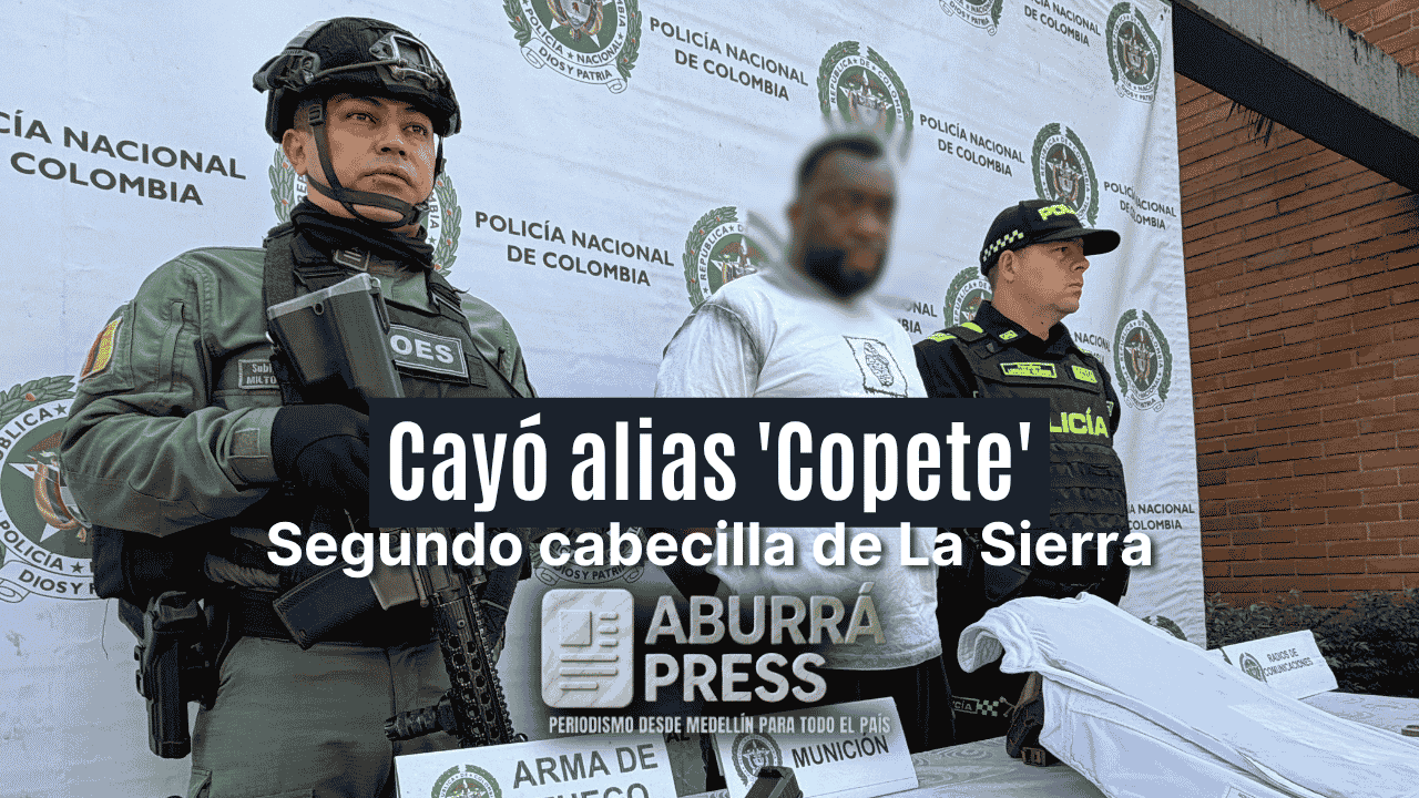 Capturan a alias ‘Copete’, señalado cabecilla de La Sierra, en Medellín