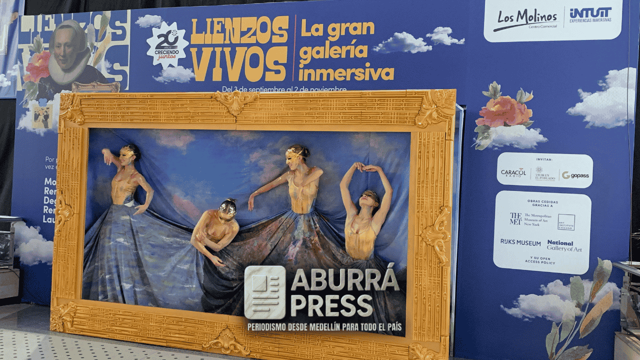 Monet, Rembrandt y Degas cobran vida en Medellín con ‘Lienzos Vivos’